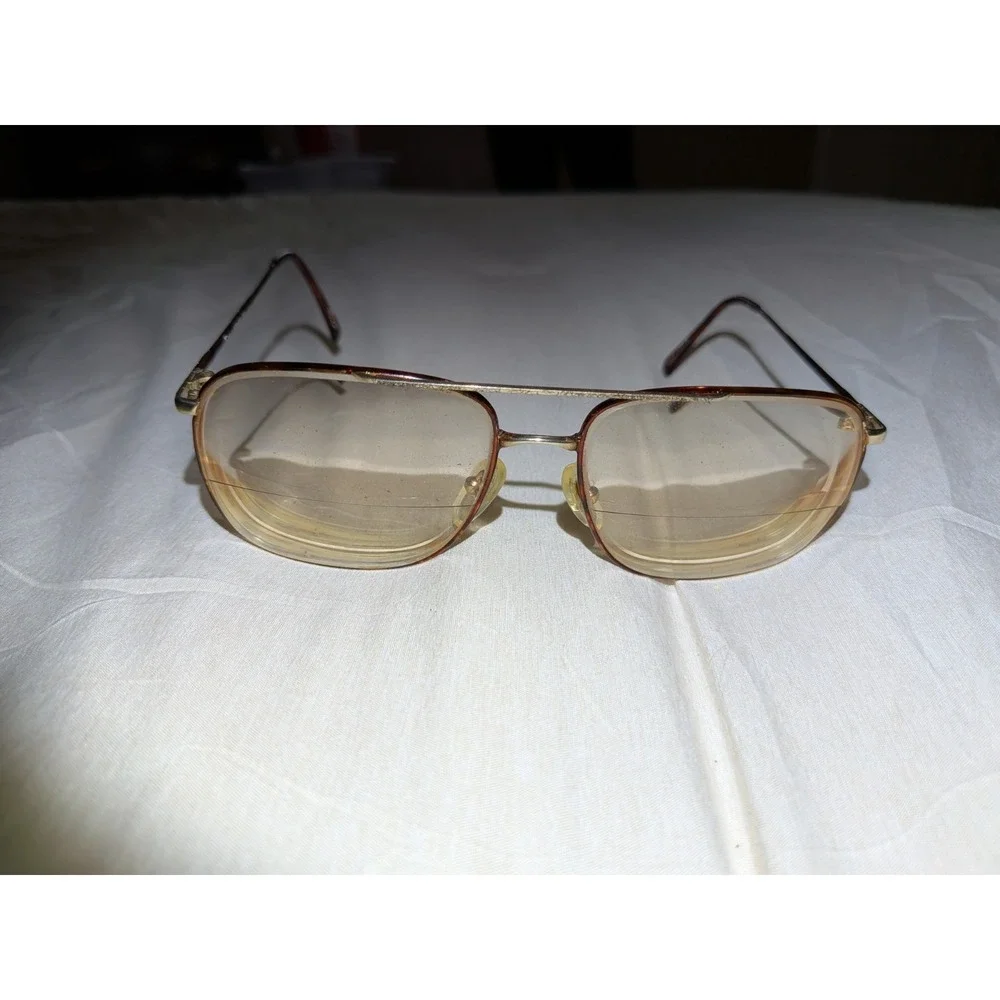 Vintage Tura 282 Tortoise Gold Pilot Metal Sunglasses Japan FRAMES ONLY